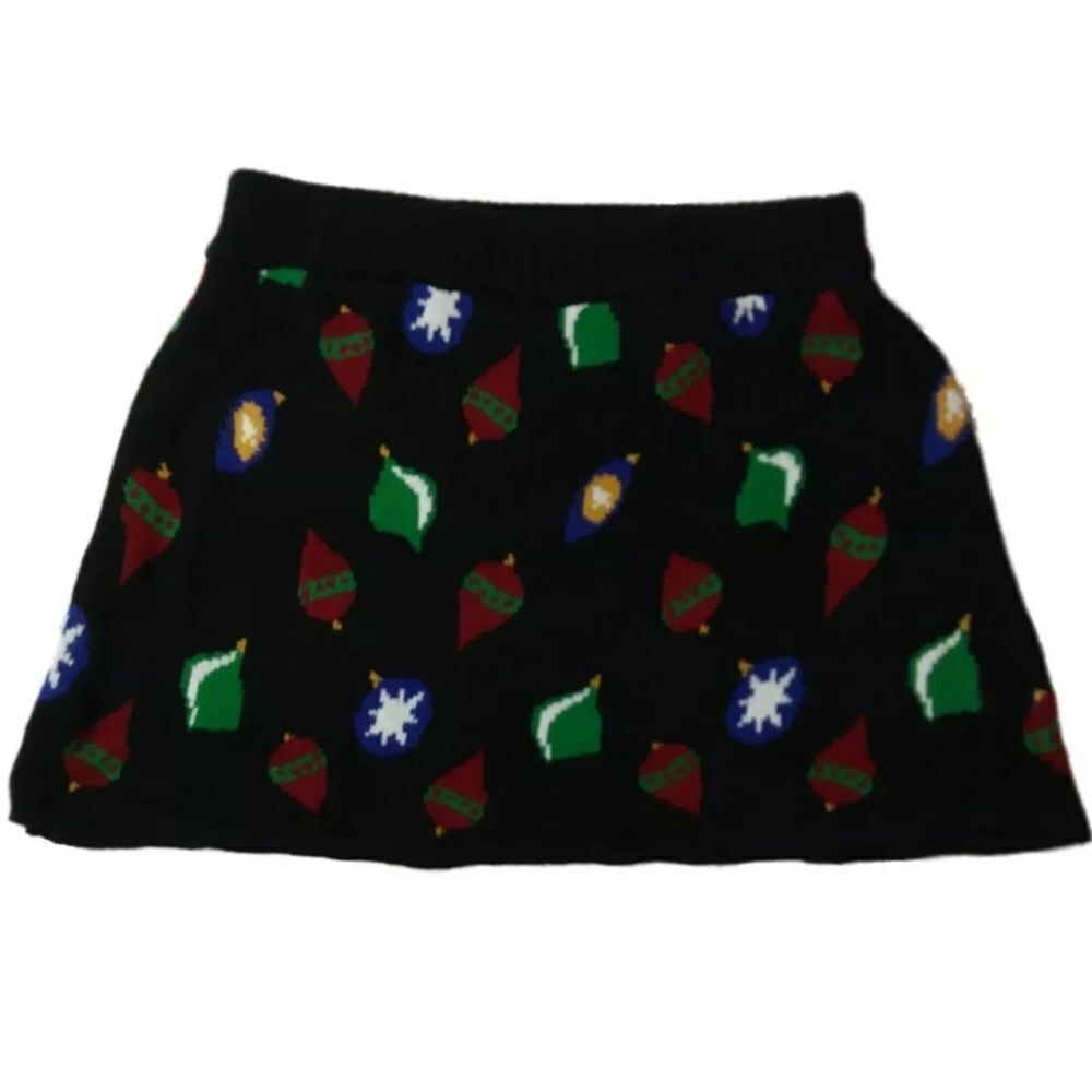 Xhilaration  Knit Christmas Tree Ornament Skirt Sz Large